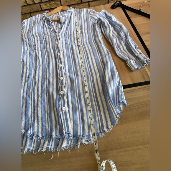 ‎Bell Dahl blue white striped shirt - Picture 4 of 6